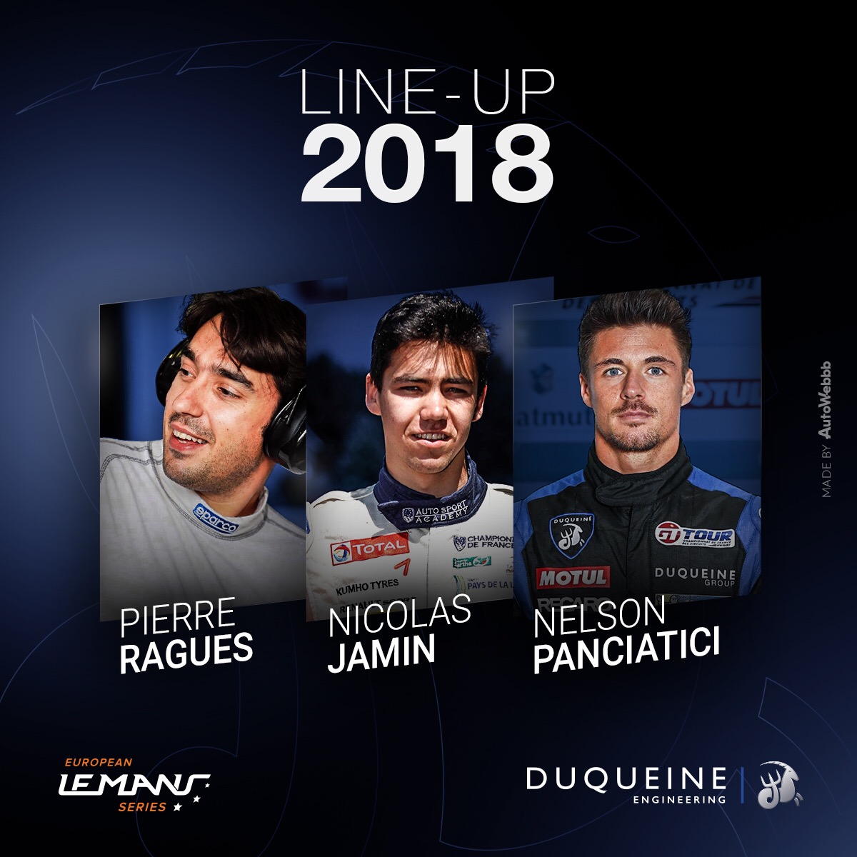 2-PIERRE RAGUES ANNONCE SON RETOUR EN ELMS AVEC DUQUEINE ENGINEERING